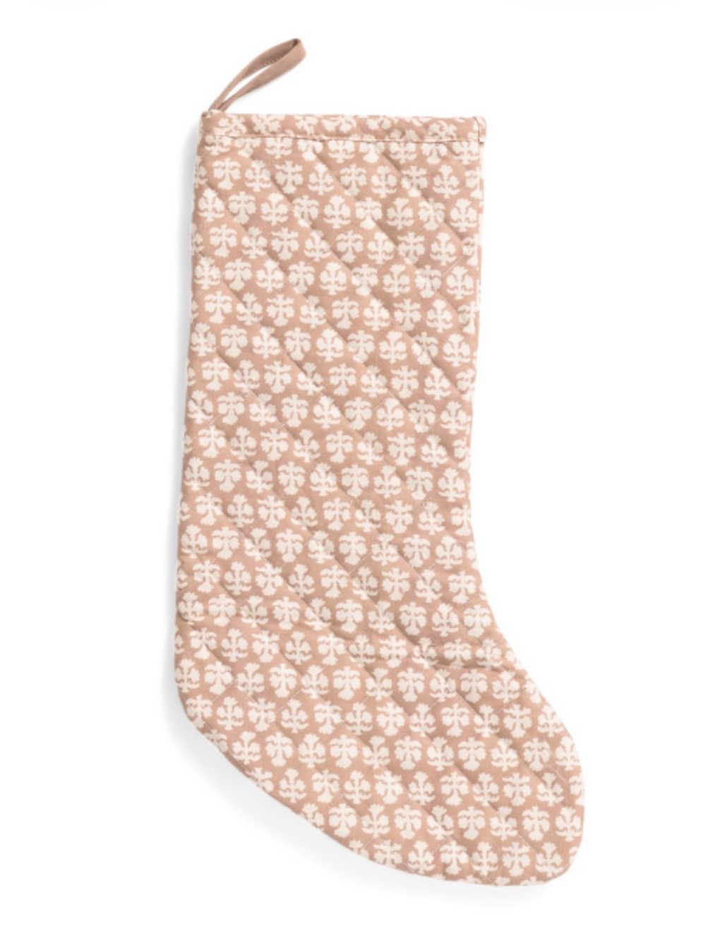 Taupe Christmas stocking
